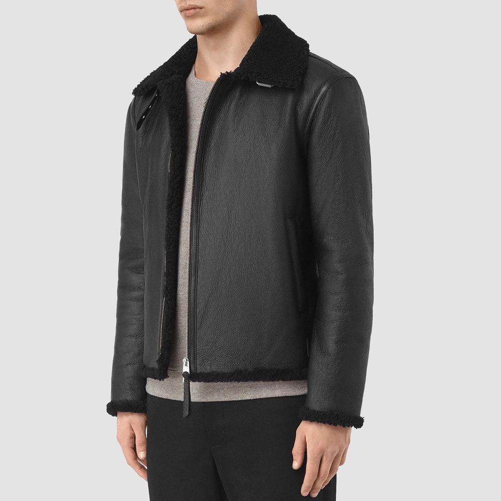 All Saints Leather Jacket - Picture 1 of 6